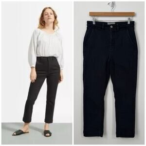 Everlane The Slim Leg Crop Jeans Size 6 Charcoal Black High Rise